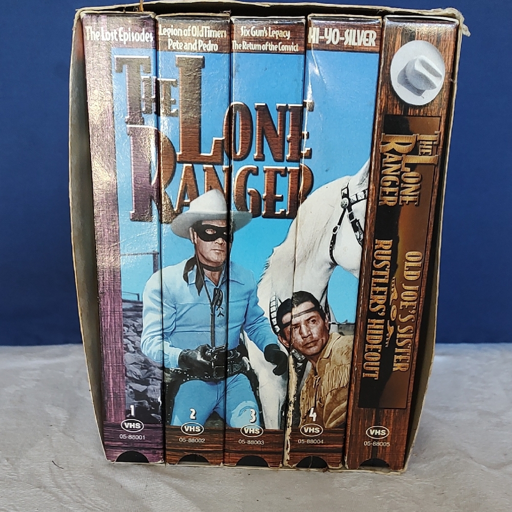 Old Lone Ranger Collection Series VHS Tapes